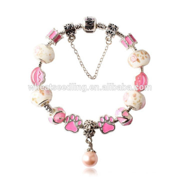 Bracelets de perles en pierres précieuses en gros style 2015 en gros